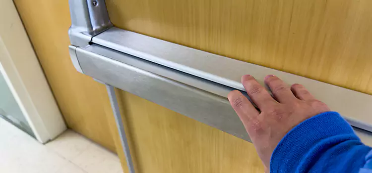 Installing a Push Bar on a Door El Monte